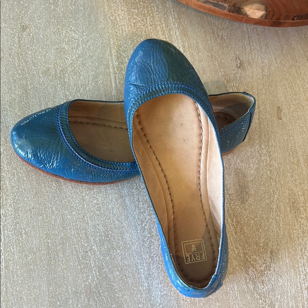 Frye Women's Blue Ballet Flats